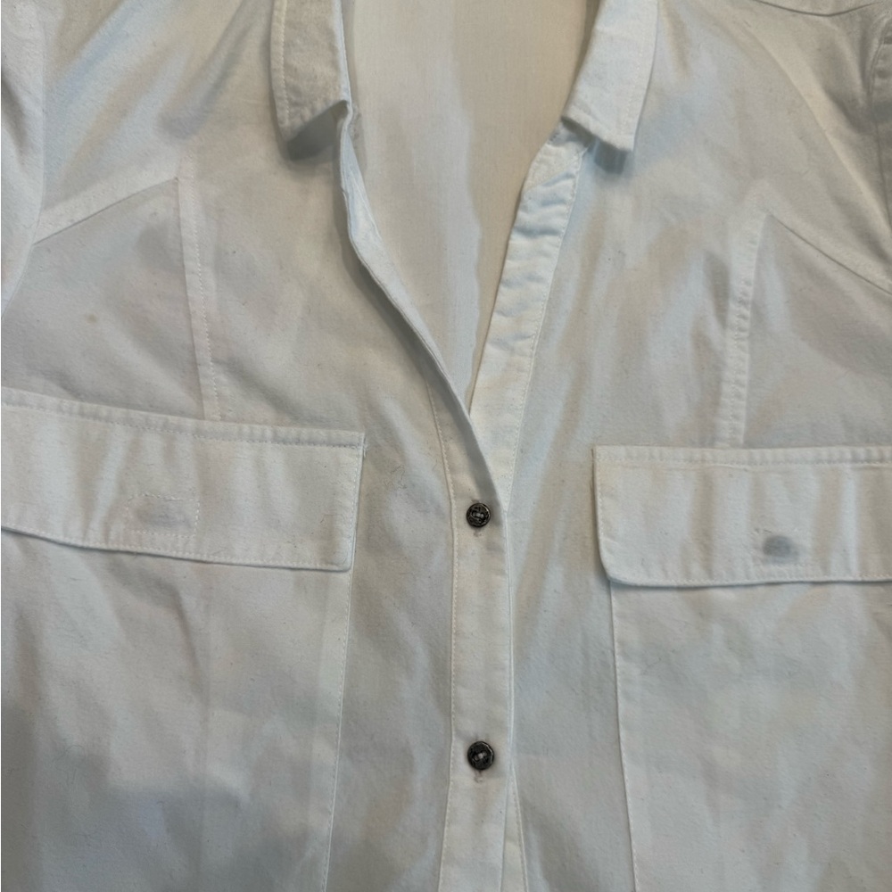 Helmut Lang White Button-Up Shirt